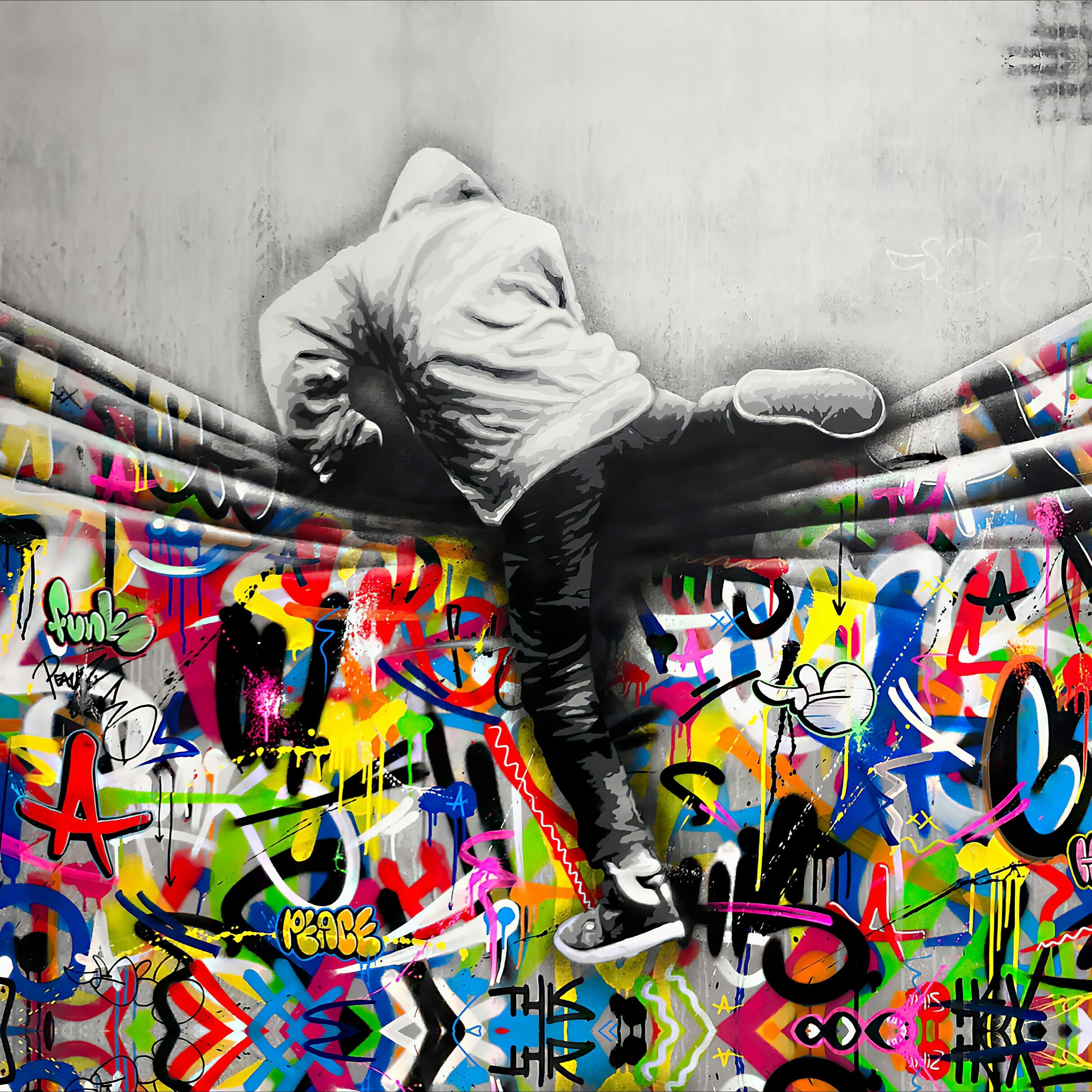 Tableau Street Art Original et coloré - Montableaudeco