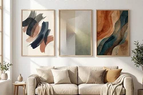 tableau abstrait chez Montableaudeco