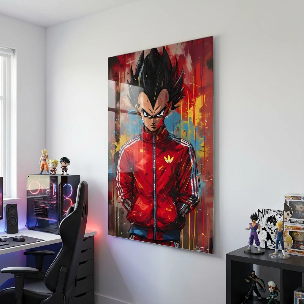 Tableau Dragon Z style urbain sur toile tendue