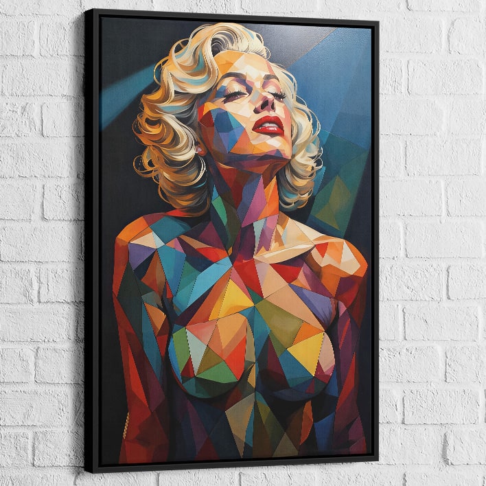 Tableau Pop Art Coloré – Portrait Marilyn Glamour