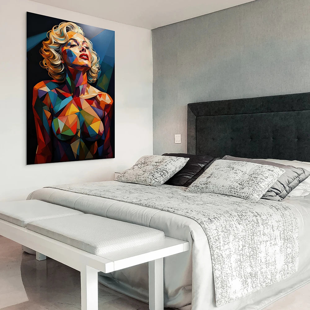 Tableau Pop Art – Icône Marilyn Monroe Couleurs Vives