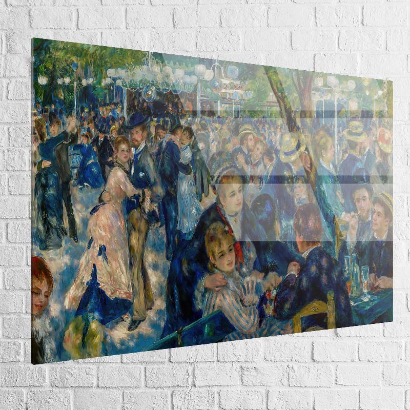 Version plexiglas du Bal du Moulin de la Galette, couleurs profondes et brillantes