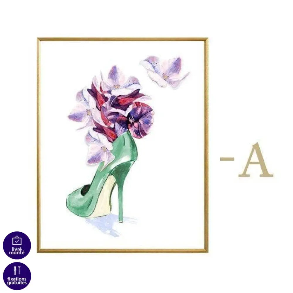 Affiche Fashion Aquarelle Collection 6 Pièces - Montableaudeco