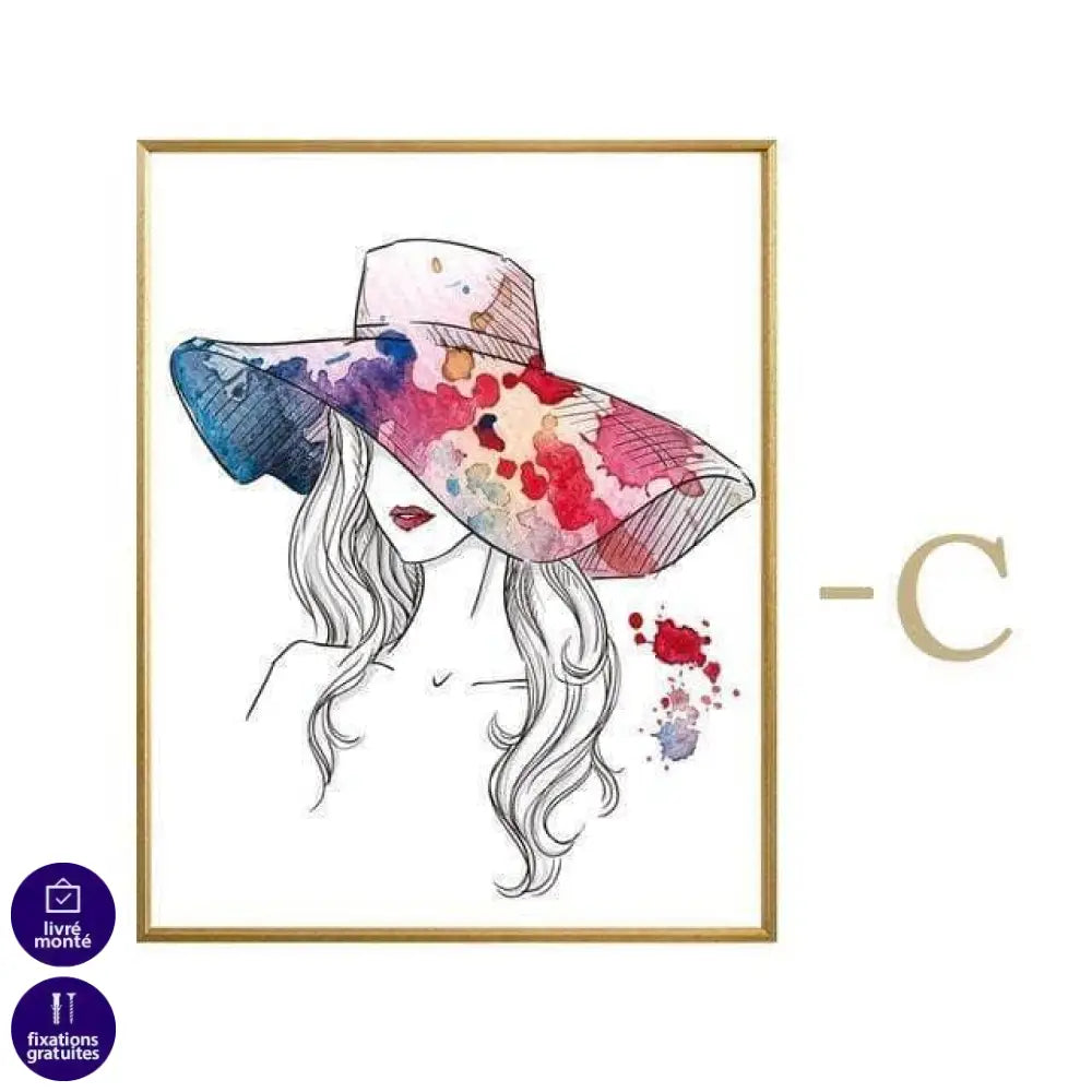 Affiche Fashion Aquarelle Collection 6 Pièces - Montableaudeco