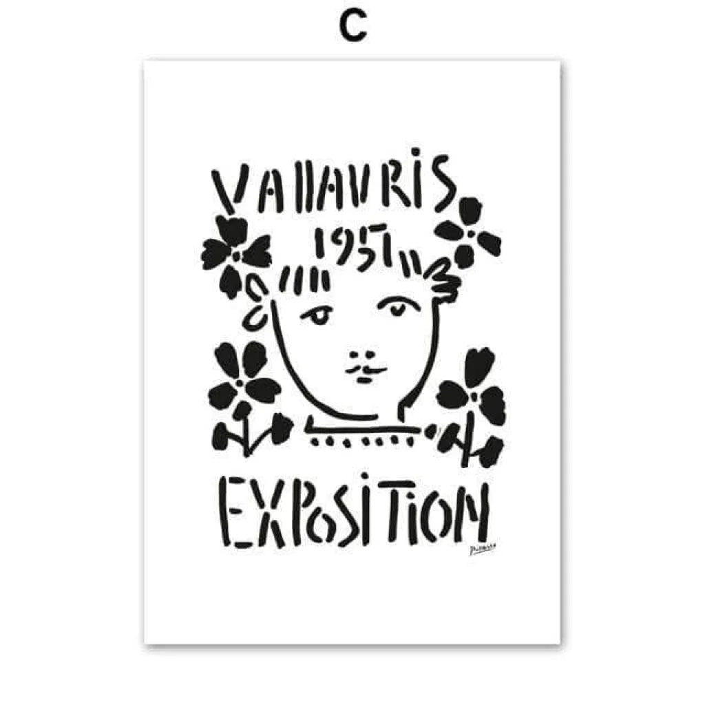 Affiche Picasso Vintage Expo Collection 8 Pièces - Montableaudeco