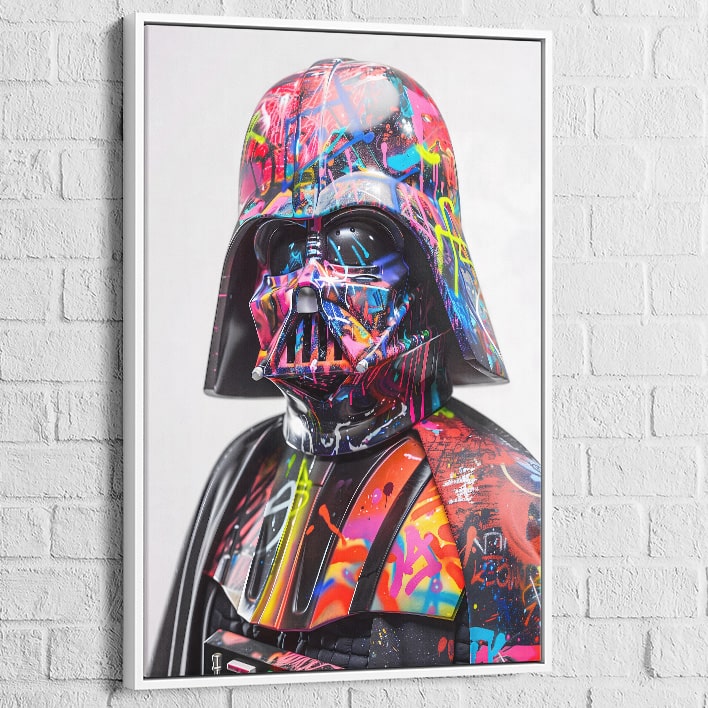 déco mur salon graffiti galaxy Star Wars