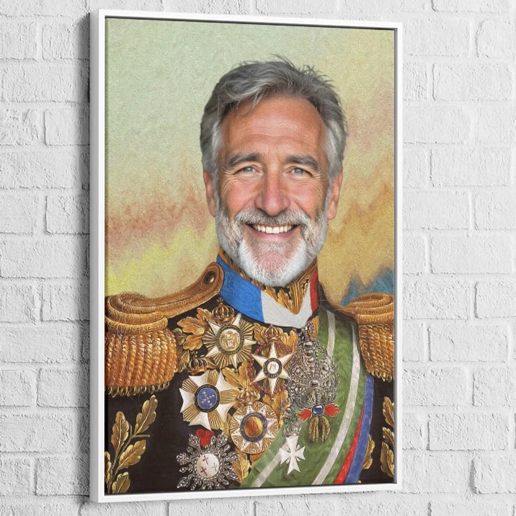 Portrait personnalisé homme type Napoléon roi empereur