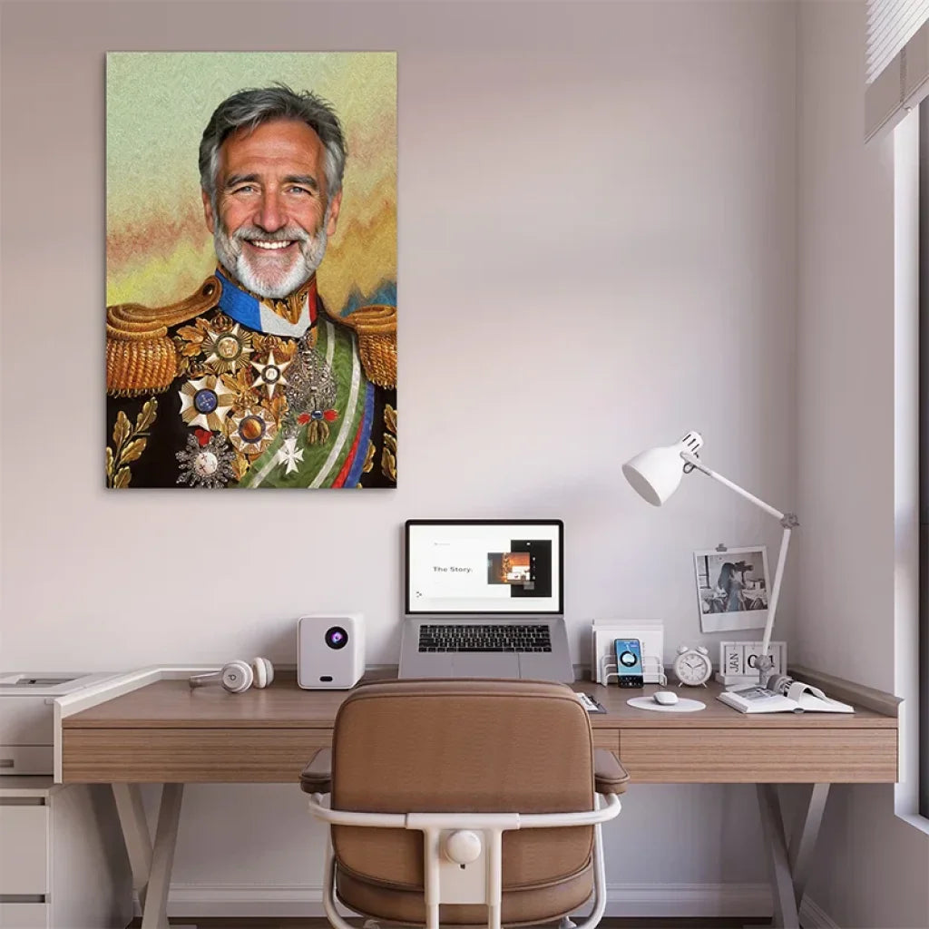 Décoration murale originale portrait style ancien