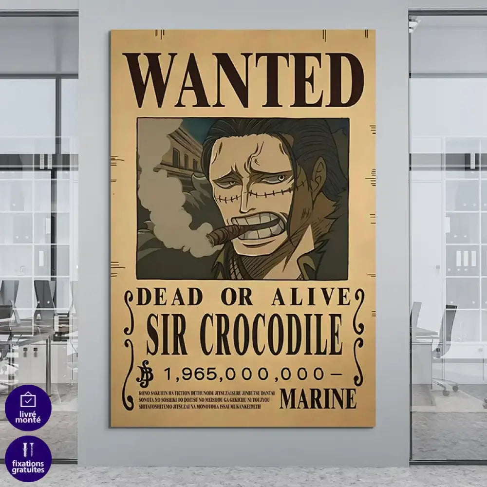 Poster One piece Dead or Alive Crocodile