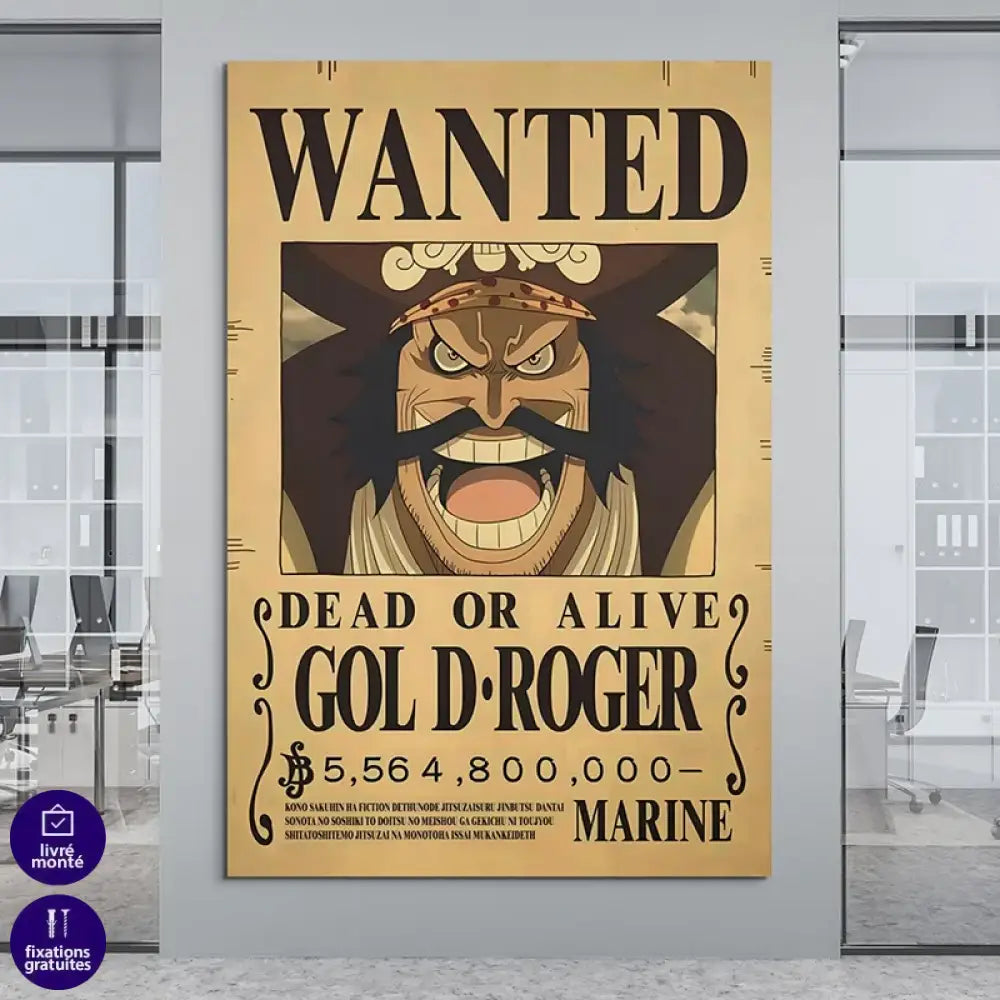Poster One piece Dead or Alive Gold Roger