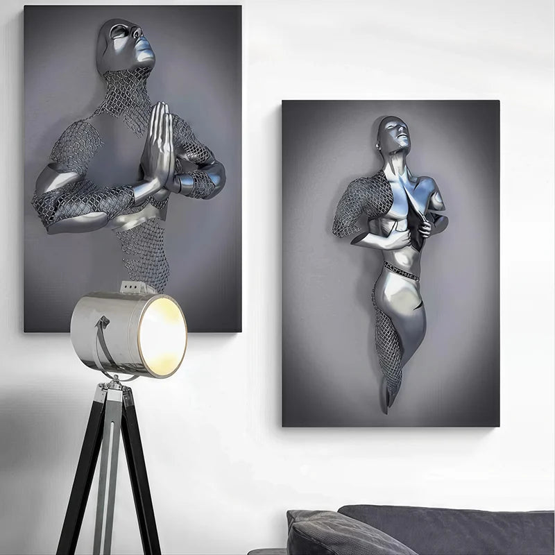 Tableau moderne élégant pour déco intérieure, tableau moderne unique et contemporain