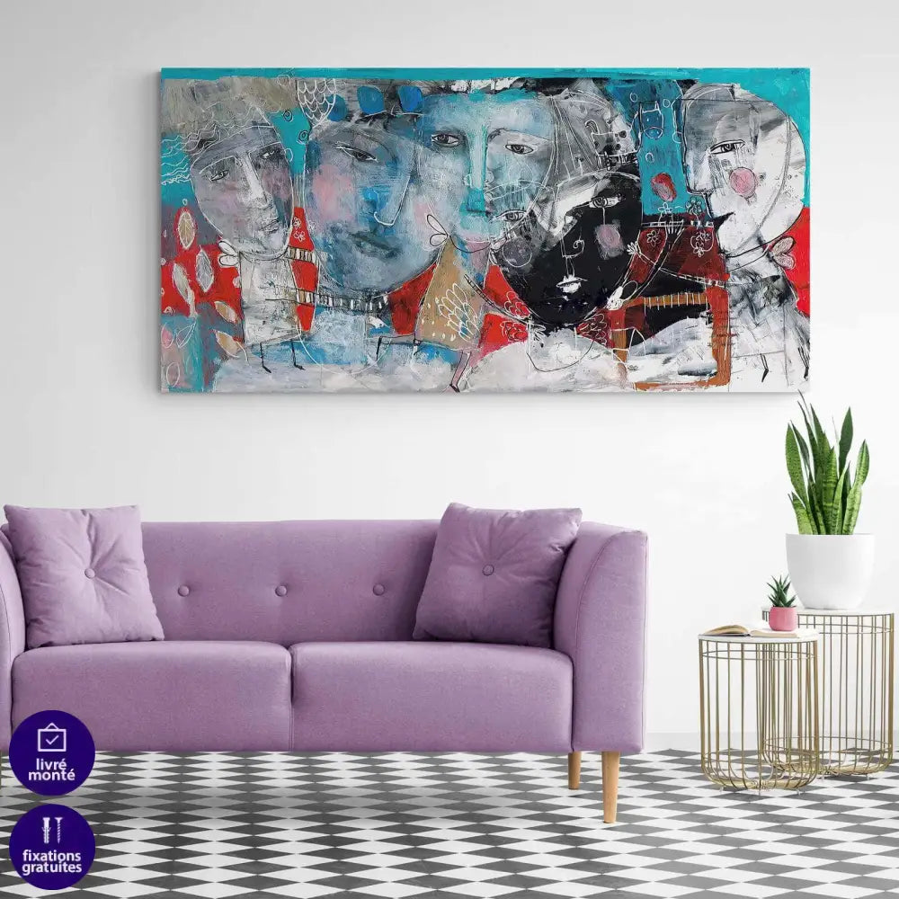 Tableau Abstrait L'appel des Anges - Montableaudeco