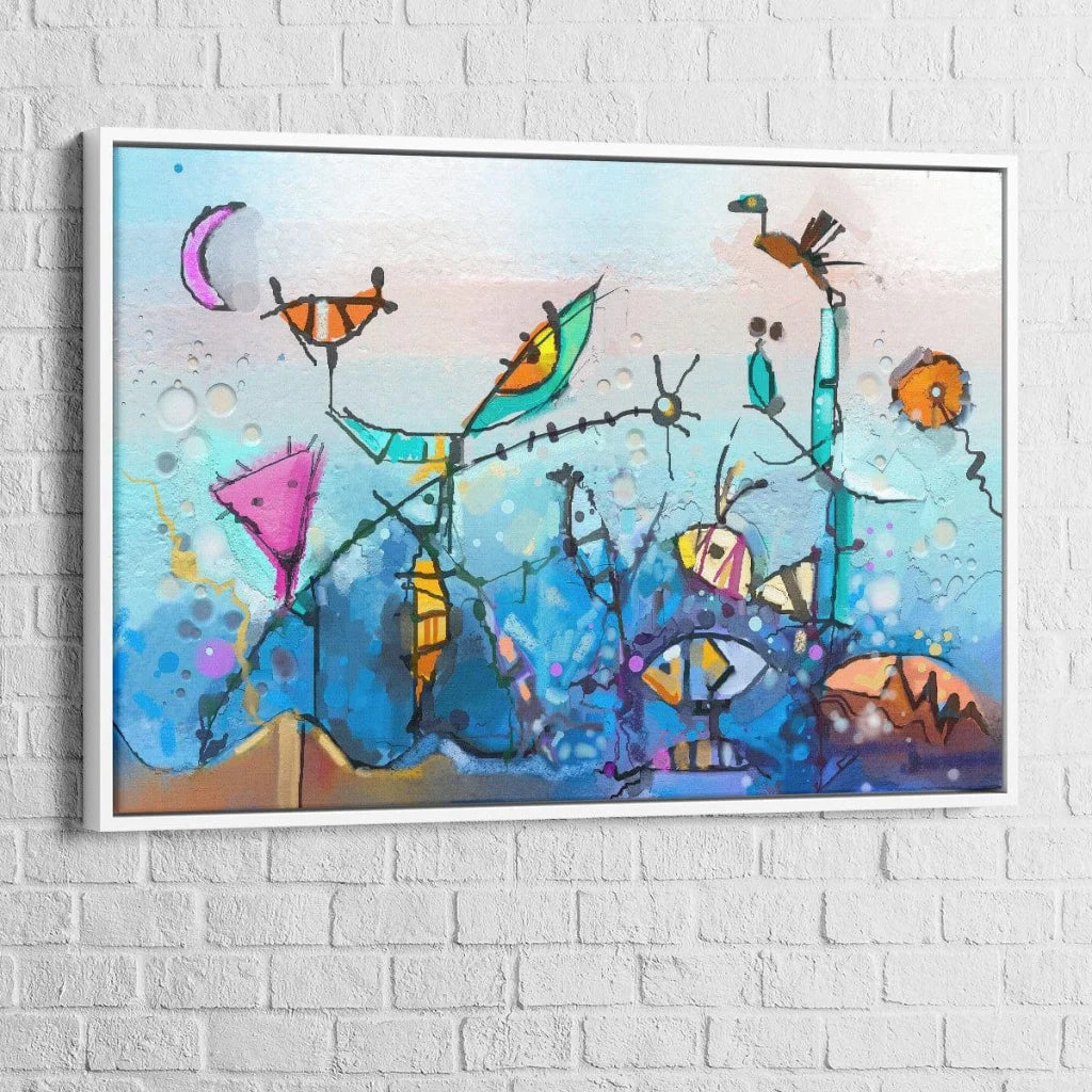 Tableau Abstrait L'aquarium - Montableaudeco