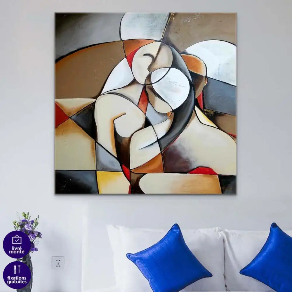 Tableau Abstrait Le Couple - Montableaudeco