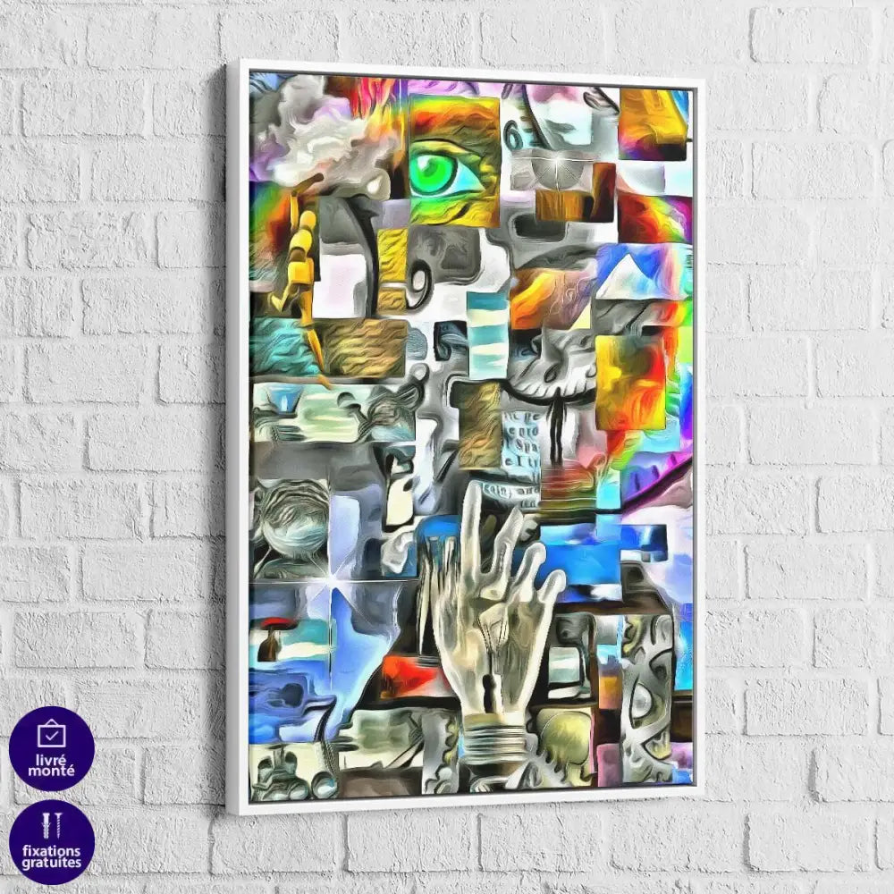 Tableau Abstrait Mécanique du Corp - Montableaudeco