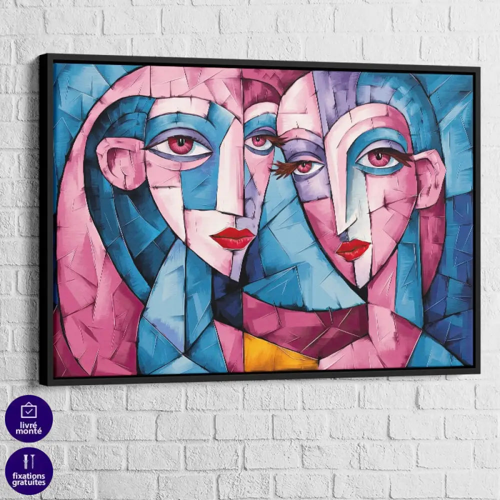 Tableau Abstrait | Visages Polyphoniques | Déco Tendance c