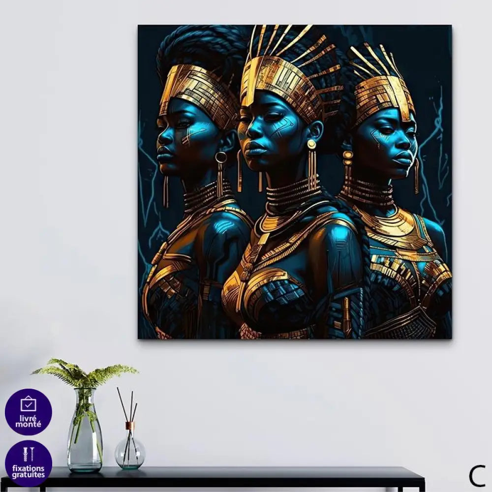 Tableau Afrique Femme Guerière Collection - Montableaudeco 5