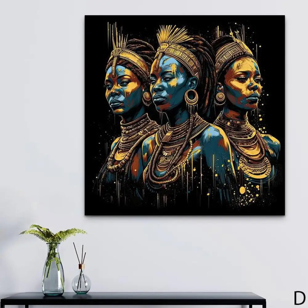 Tableau Afrique Femme Guerière Collection - Montableaudeco 6