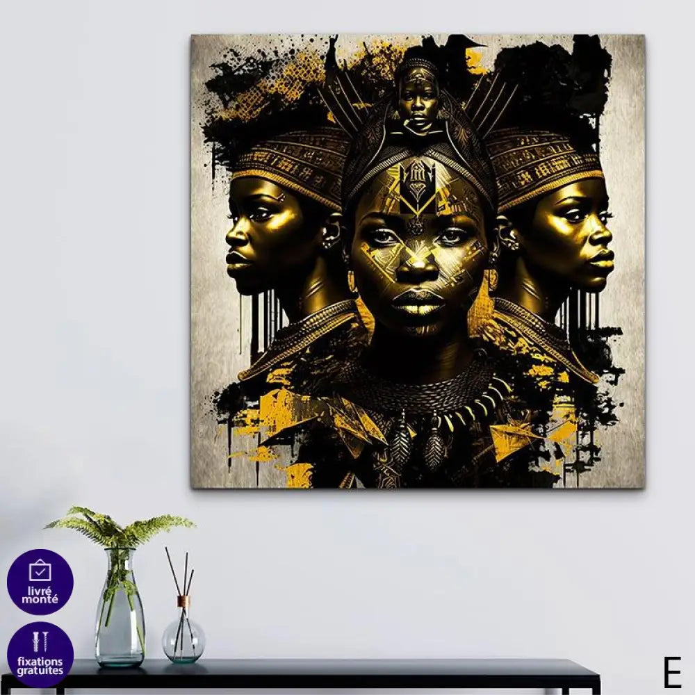 Tableau Afrique Femme Guerière Collection - Montableaudeco 7