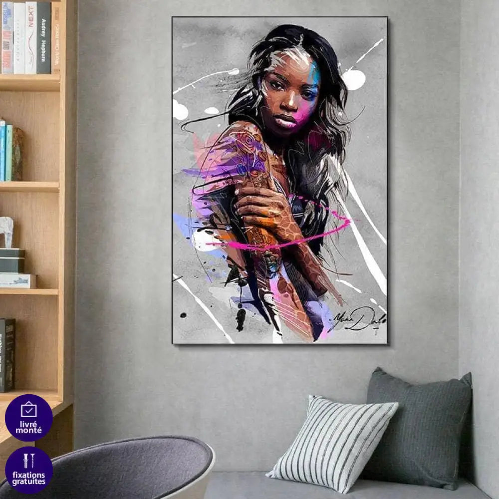 Tableau Afrique Jeune Africaine - Montableaudeco