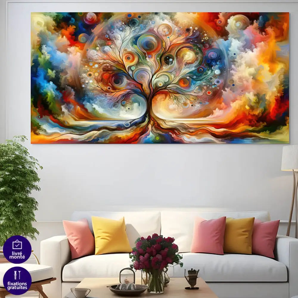 Tableau Arbre de Vie Symphonie des Couleurs 2