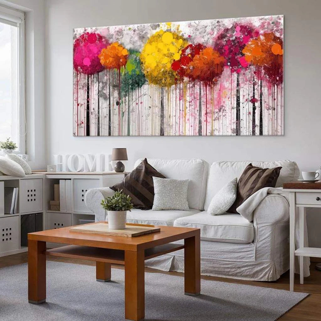 Tableau Arbre Forêt de Couleurs Tableau Arbre