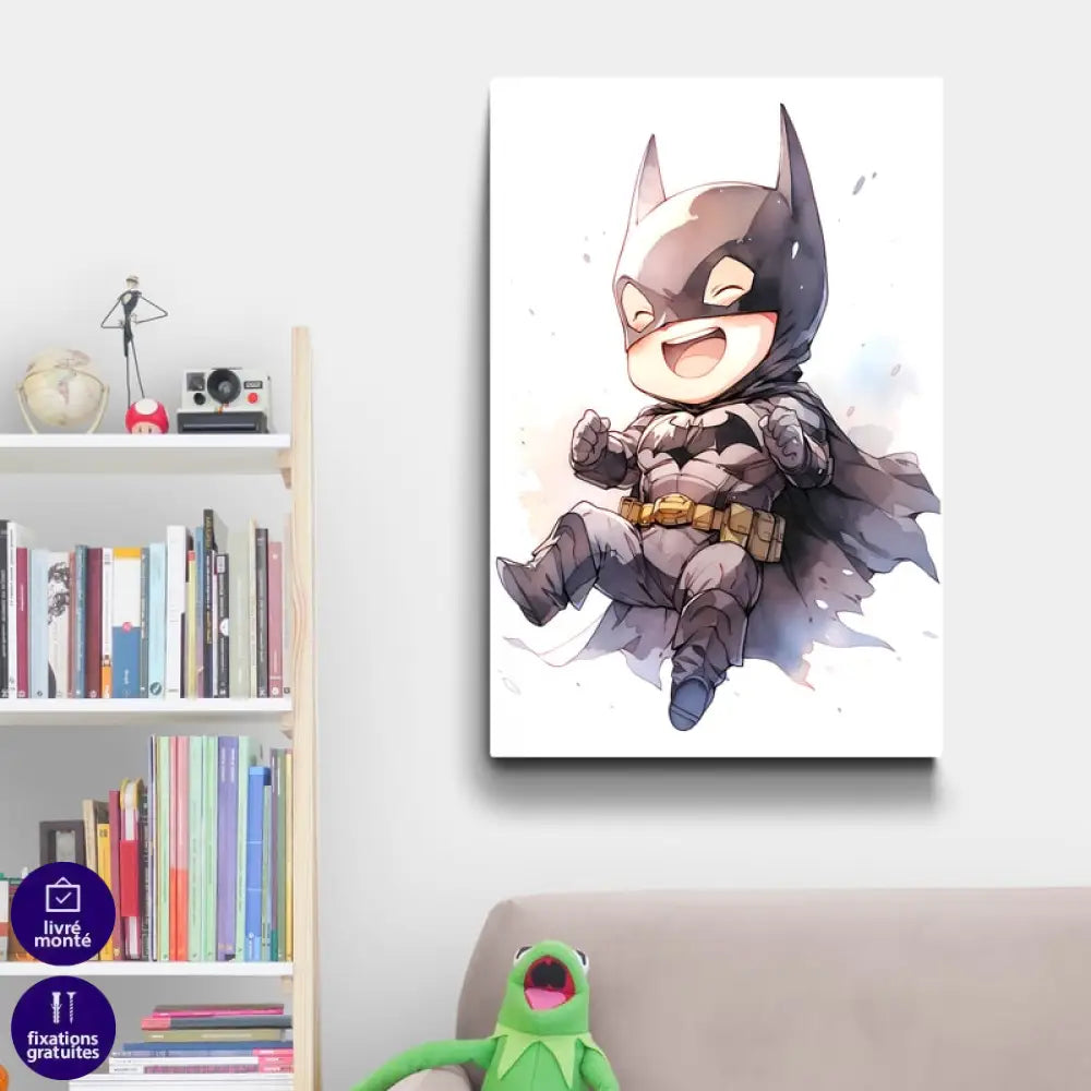 Tableau Baby’s Marvel 40x60cm / Affiche sans cadre / Batman Tableau Enfant