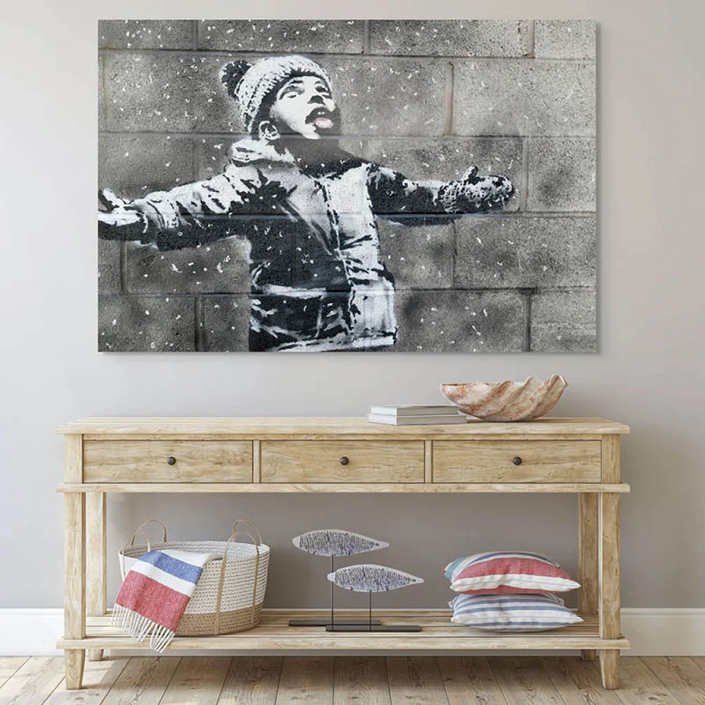 Tableau Banksy Ash Boy 40x60cm / Toile tendue sur châssis Tableau Banksy