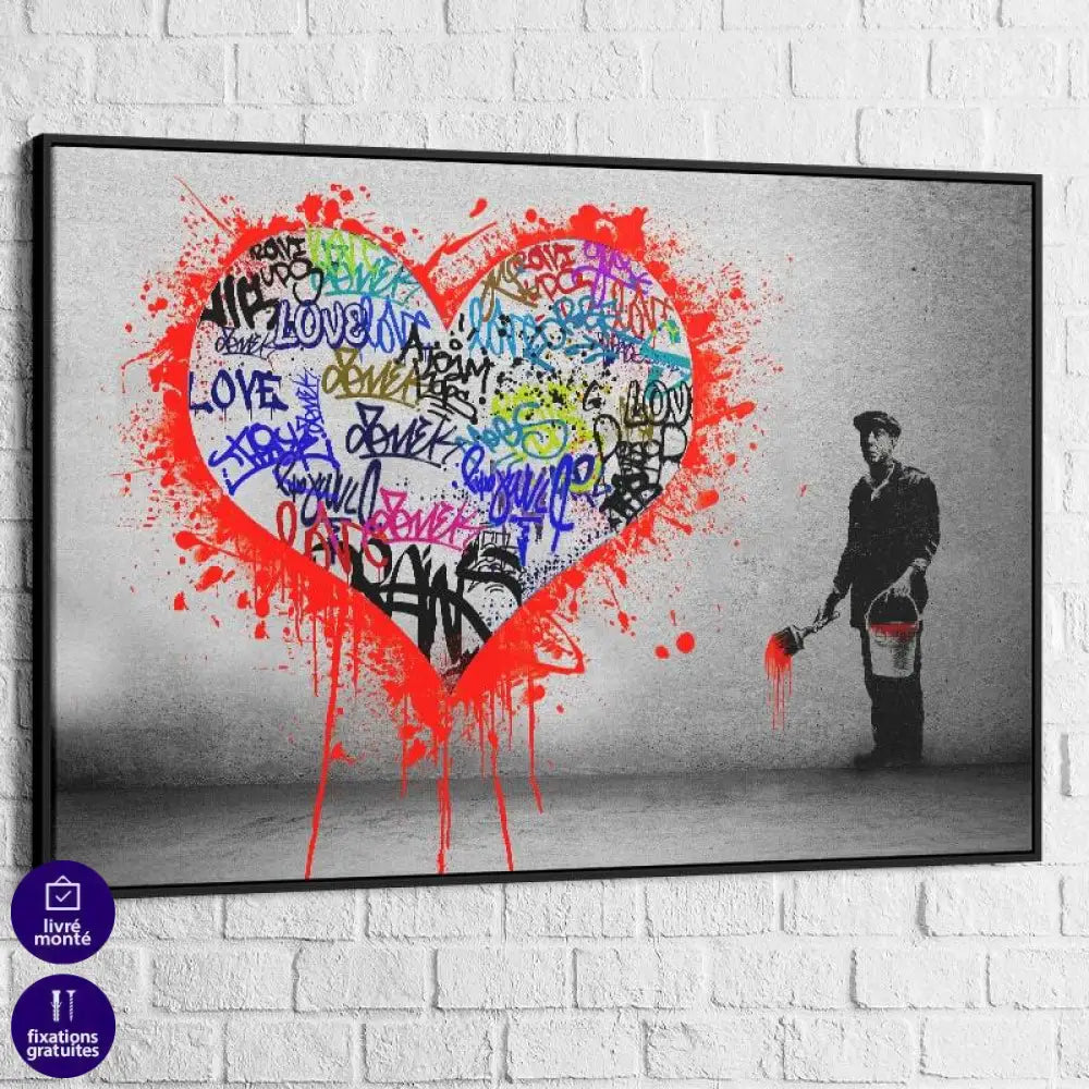 Tableau Banksy Le Peintre - Montableaudeco