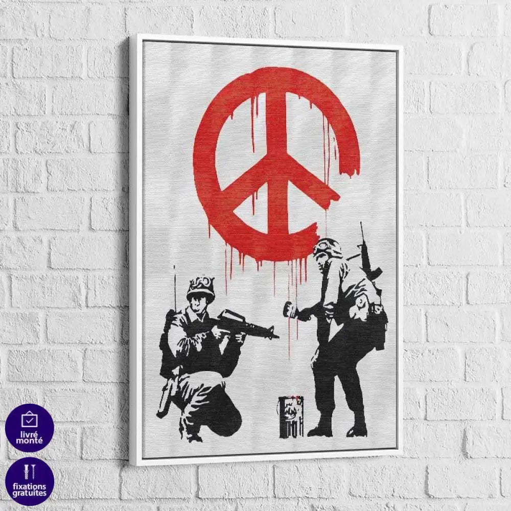 Tableau Banksy Soldiers CND - Montableaudeco