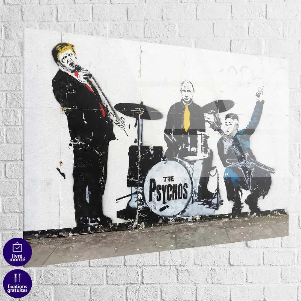 Tableau Banksy The Psychos 40x60cm / Plexiglas Tableau Banksy