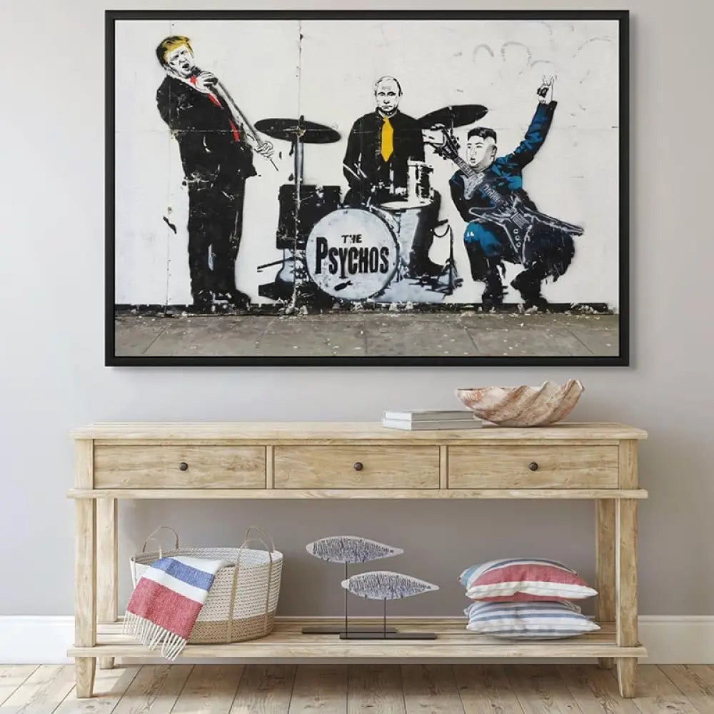 Tableau Banksy The Psychos Tableau Banksy