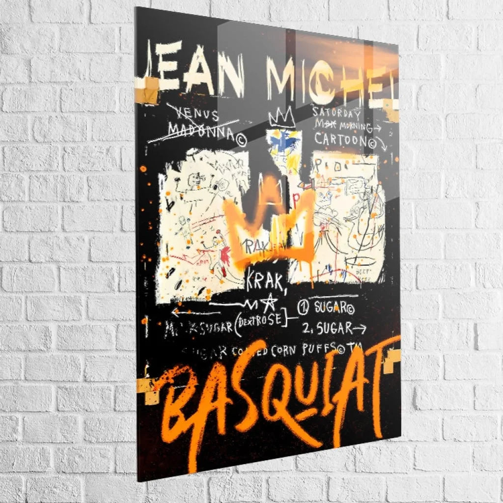 Tableau Basquiat Dualité Urbaine 40x60cm / Plexiglas / A Tableau Basquiat