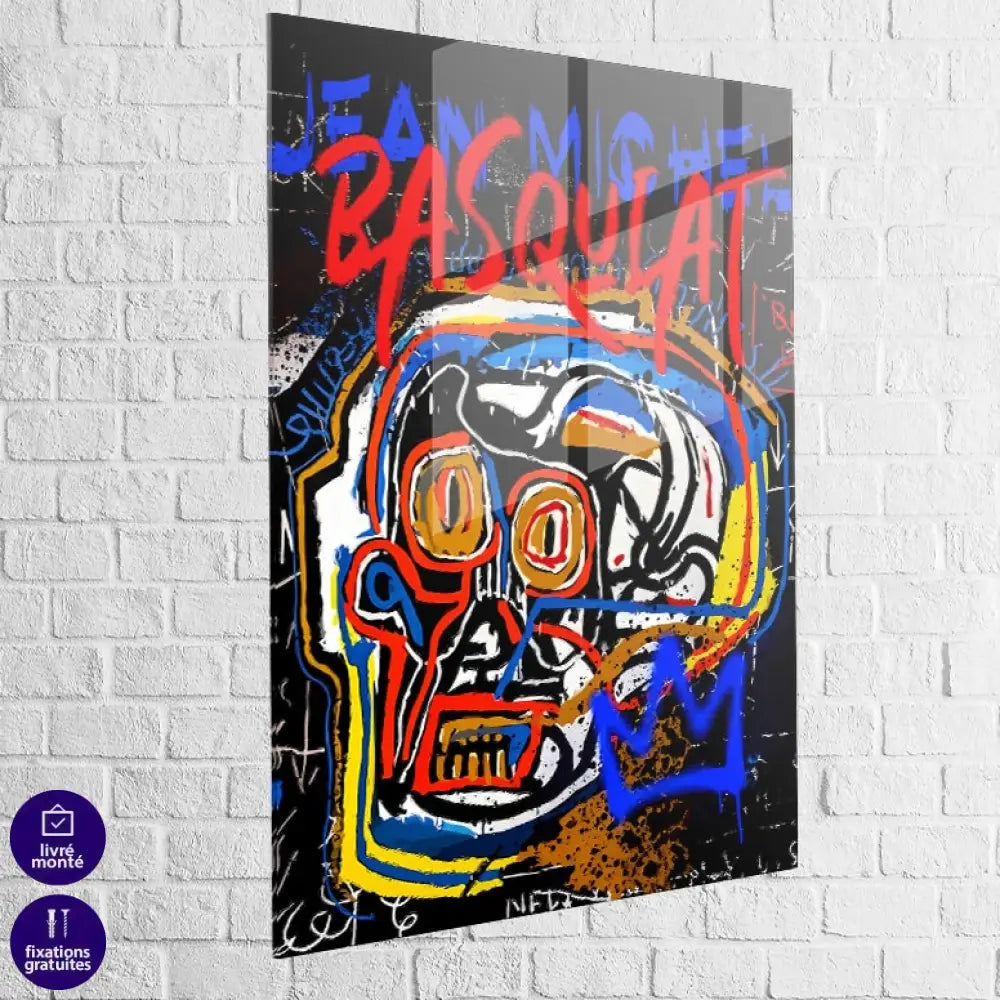 Tableau Basquiat Dualité Urbaine 40x60cm / Plexiglas / B Tableau Basquiat