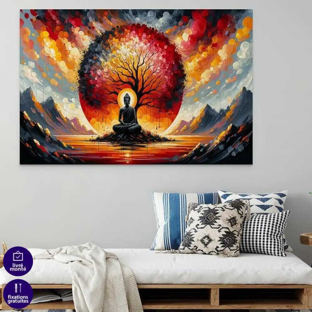Tableau Bouddha Arbre de Vie - Montableaudeco