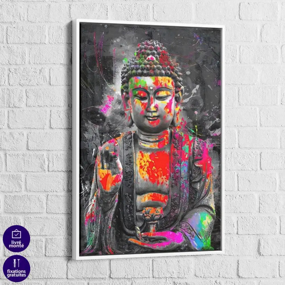 Tableau Bouddha Coloré - Montableaudeco
