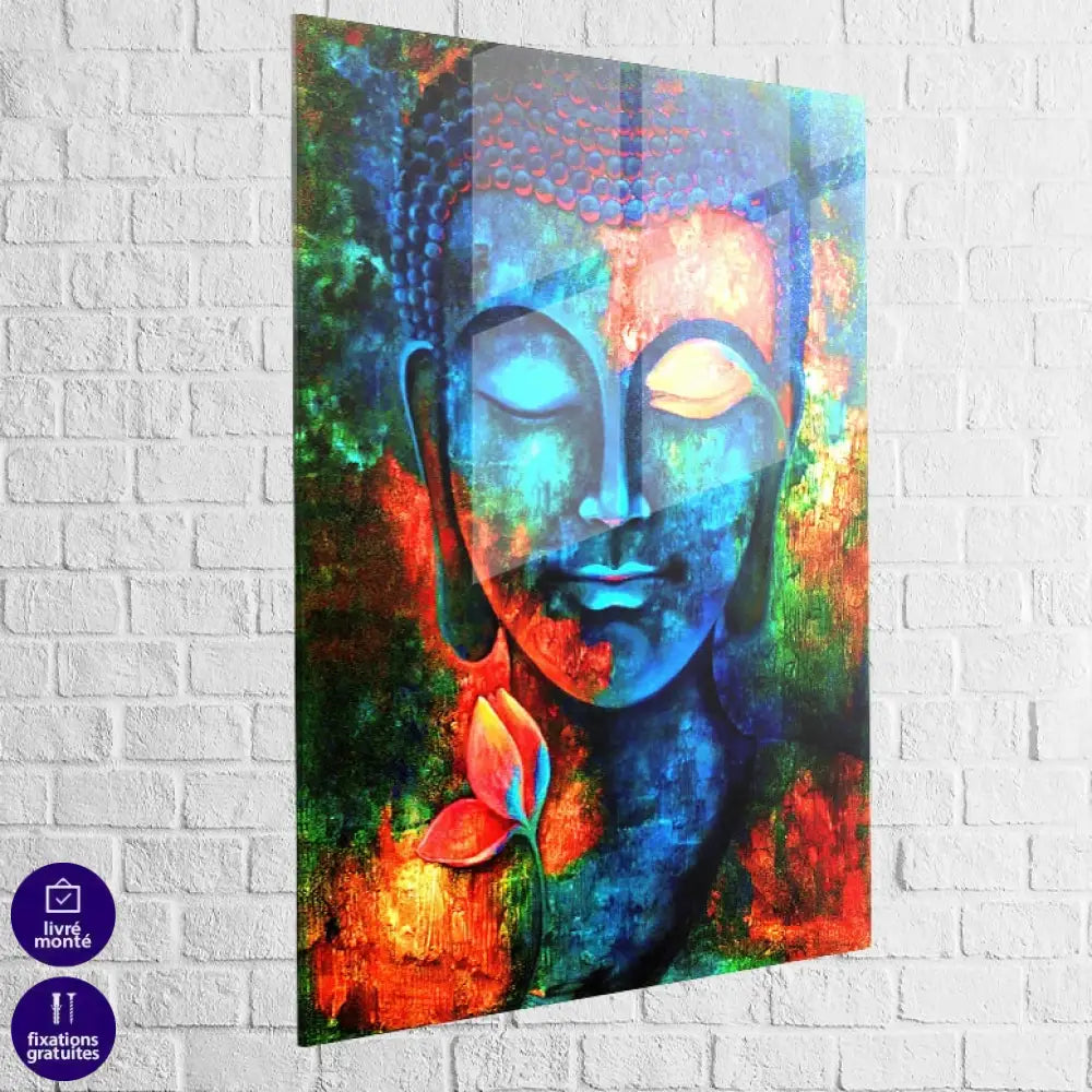 Tableau Bouddha et le Lotus Flamboyant 6