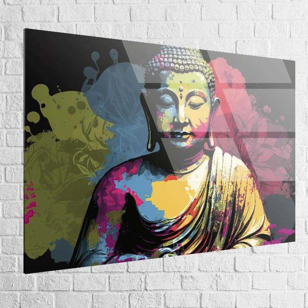 Tableau Bouddha Éveil en Couleurs 40x60cm / Plexiglas Tableau Bouddha