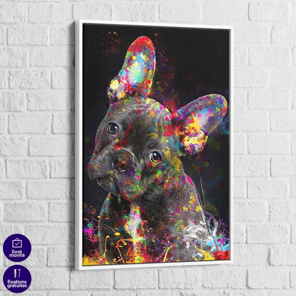 Tableau Bulldog Français - Montableaudeco