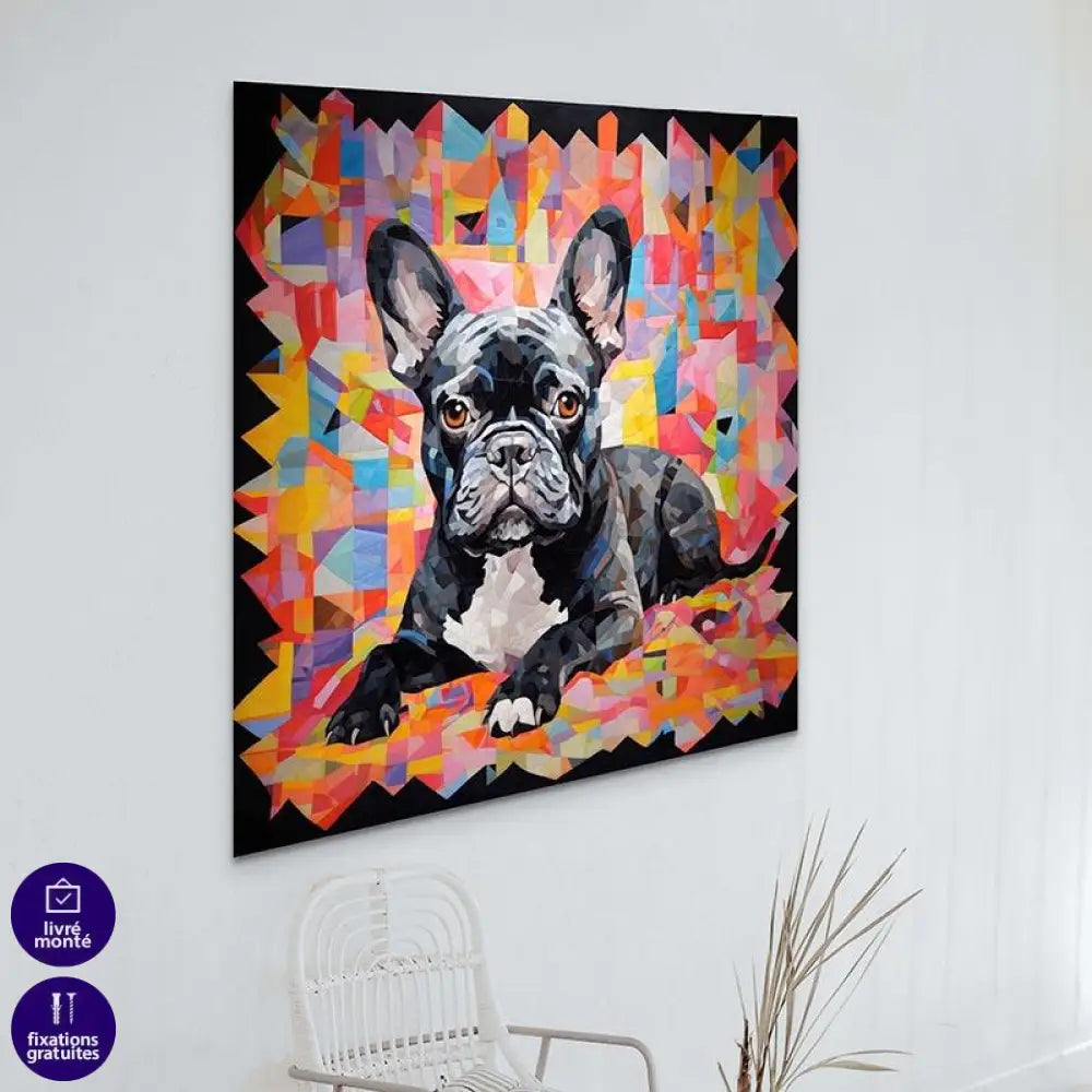 Tableau Bulldog Français - Montableaudeco