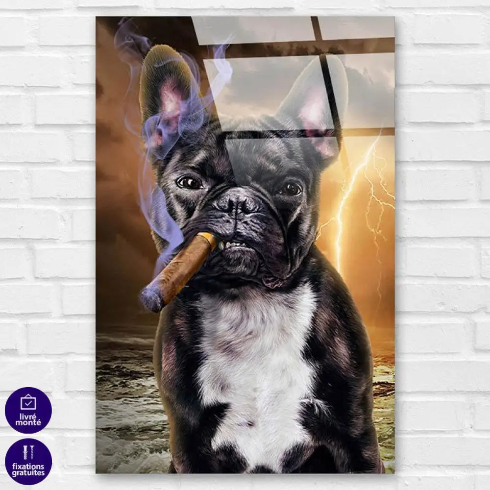 Tableau Bulldog Français | Déco Originale | Offre de Bienvenue -20% e
