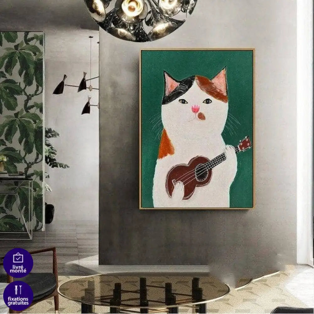 Tableau Chat Coloré Fun Collection 13 Pièces - Montableaudeco