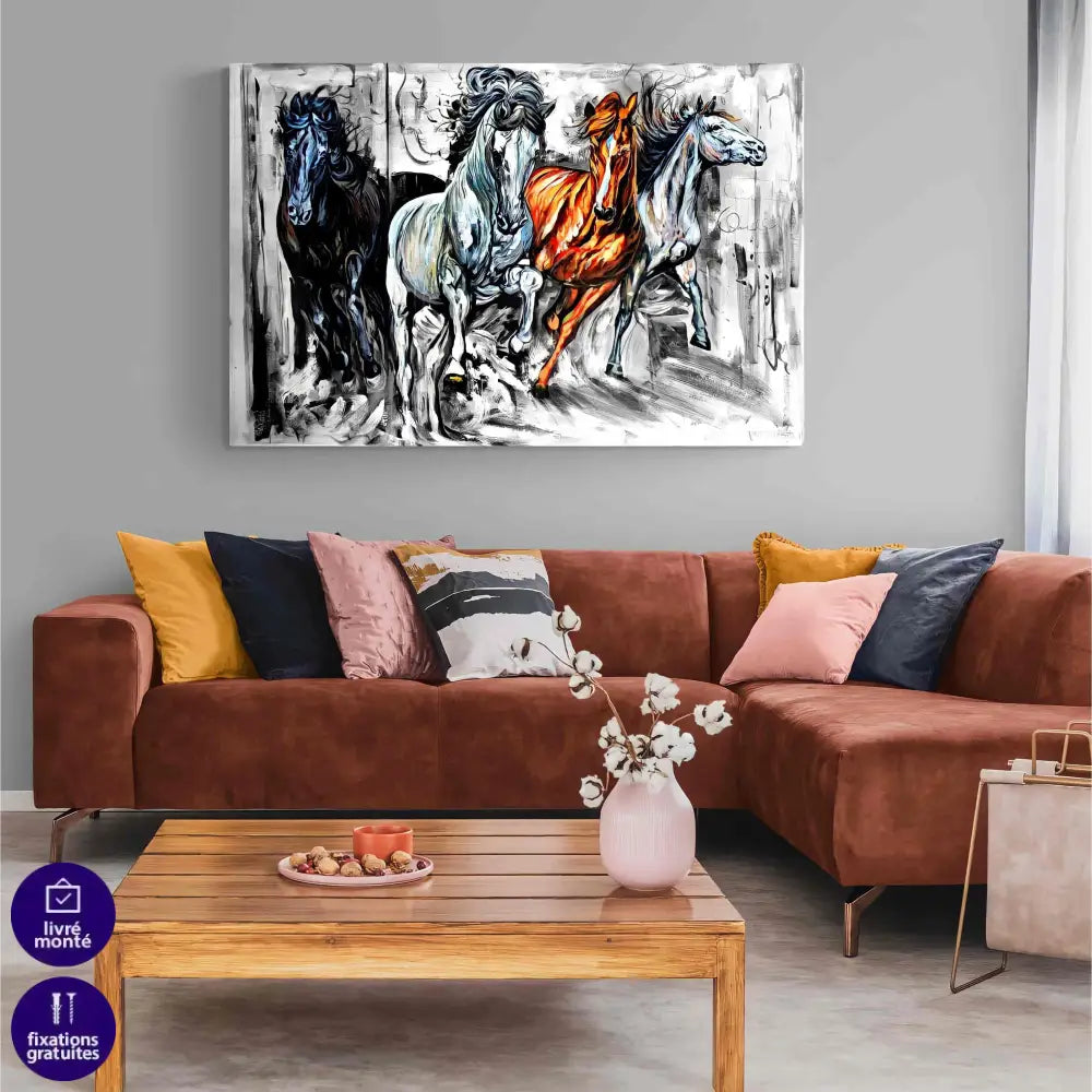 Tableau Cheval Moderne - Montableaudeco