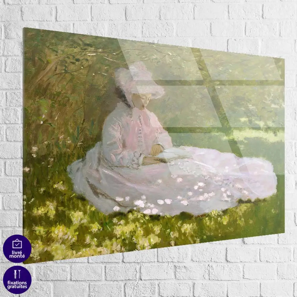 Tableau Claude Monet Printemps (1872) 40x60cm / Plexiglas Tableau Claude Monet