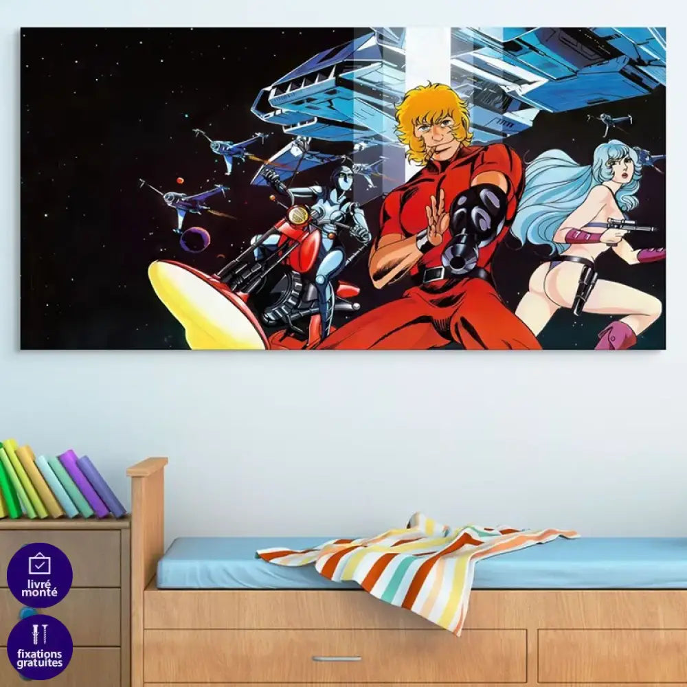 Tableau Cobra L’Aventurier de l’Espace style pop culture rétro
