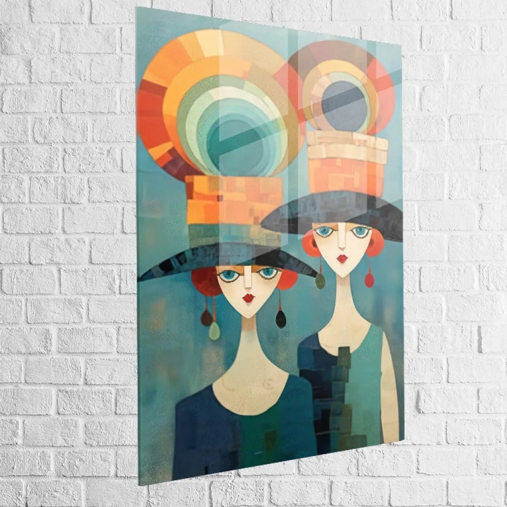 Tableau Contemporain Élégance Géométrique 40x60cm / Plexiglas Tableau Moderne