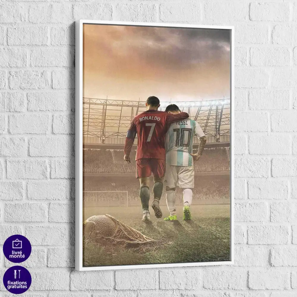 Tableau CR7 et Lionel Messi - Montableaudeco
