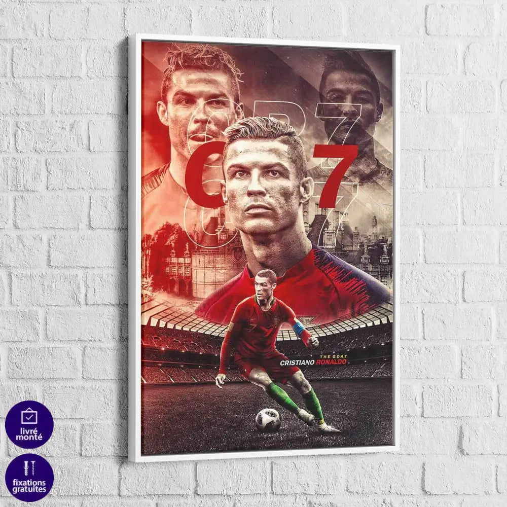 Tableau Cristiano Ronaldo CR7 Légende - Montableaudeco