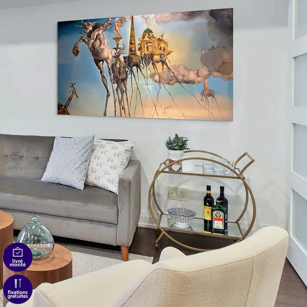 Tableau Dali La Tentation de Saint-Antoine Tableau Dali