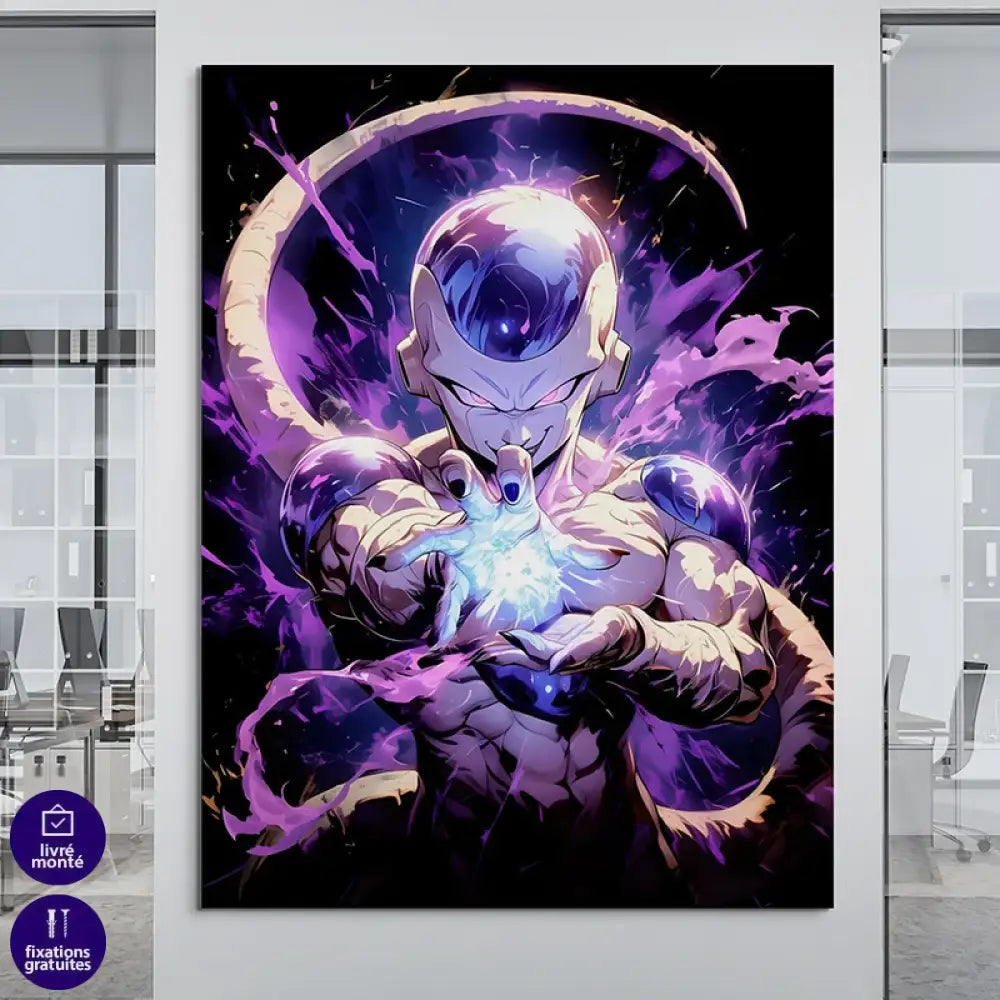 tableau manga dragon ball super saiyan doré